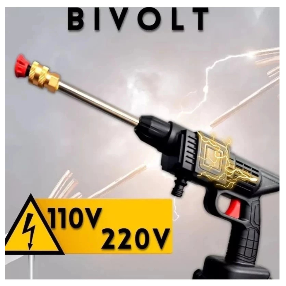 Lavadora de Alta Pressão Sem Fio Portátil Recarregável