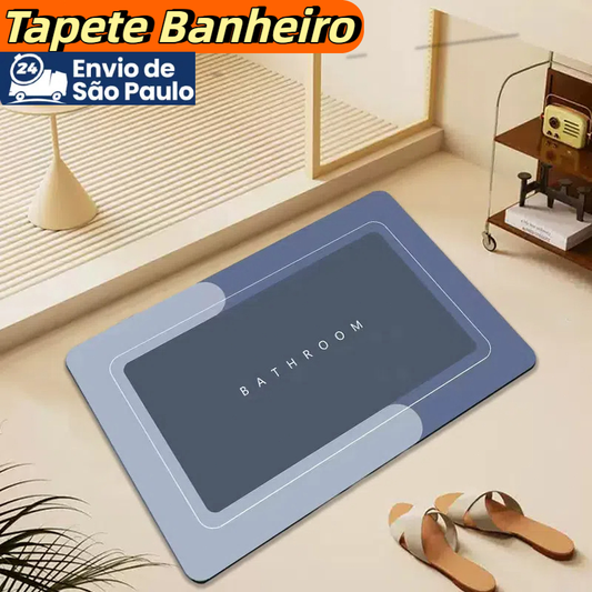 Tapete Banheiro Super Antiderrapante Absorvente de Secagem Rápida Para Banheiro/Cozinha