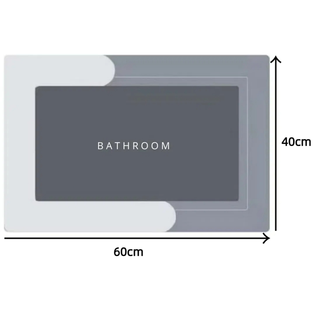 Tapete Banheiro Super Antiderrapante Absorvente de Secagem Rápida Para Banheiro/Cozinha