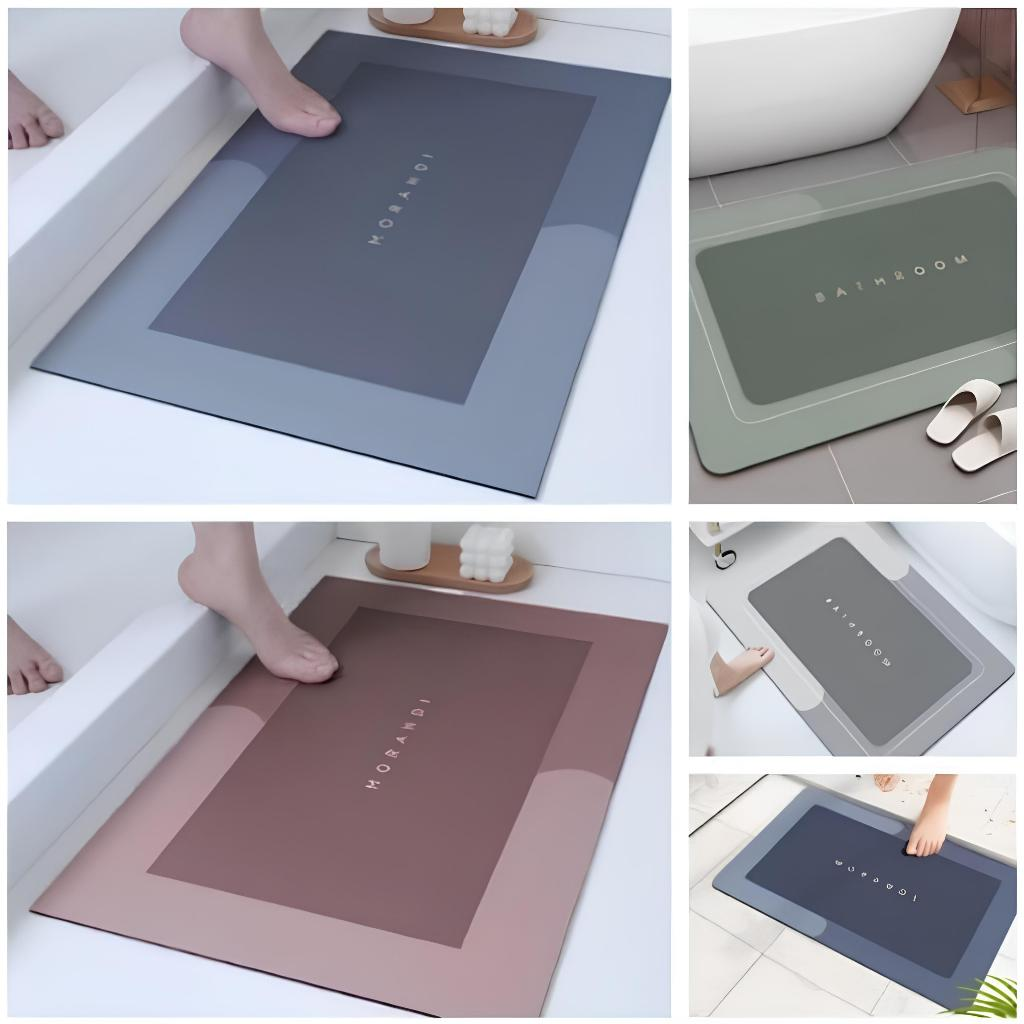 Tapete Banheiro Super Antiderrapante Absorvente de Secagem Rápida Para Banheiro/Cozinha