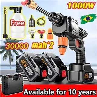 Lavadora de Alta Pressão Sem Fio Portátil Recarregável