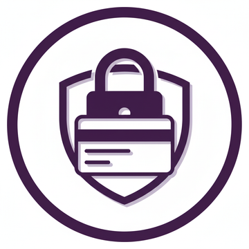icone de pagamento seguro na cor #3E1F47